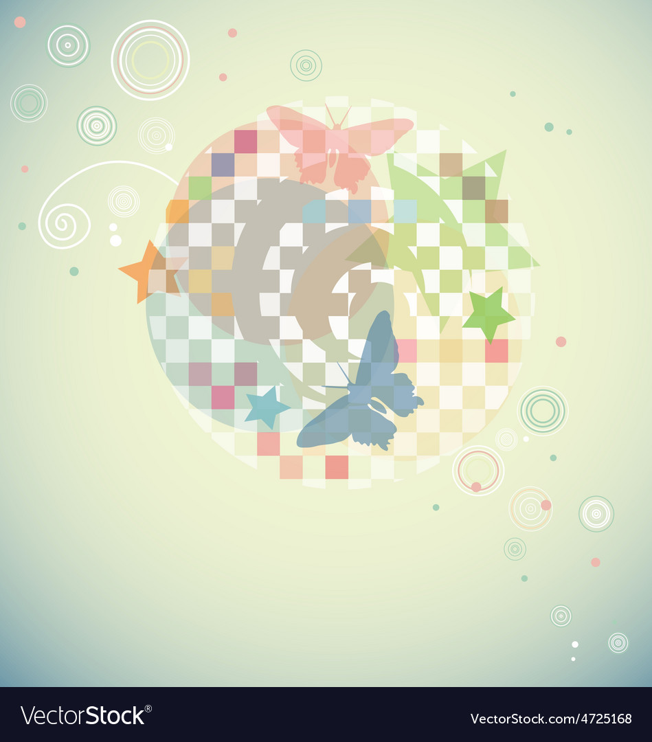 Modern swirly background with abstract shapes