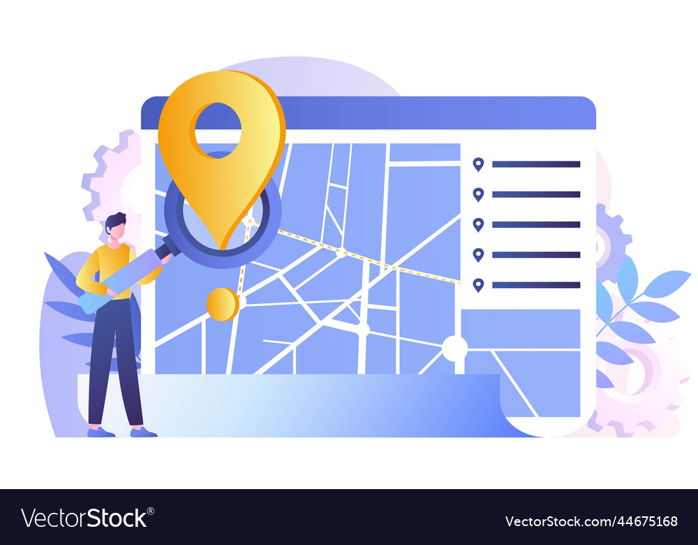 route-planning-concept-royalty-free-vector-image