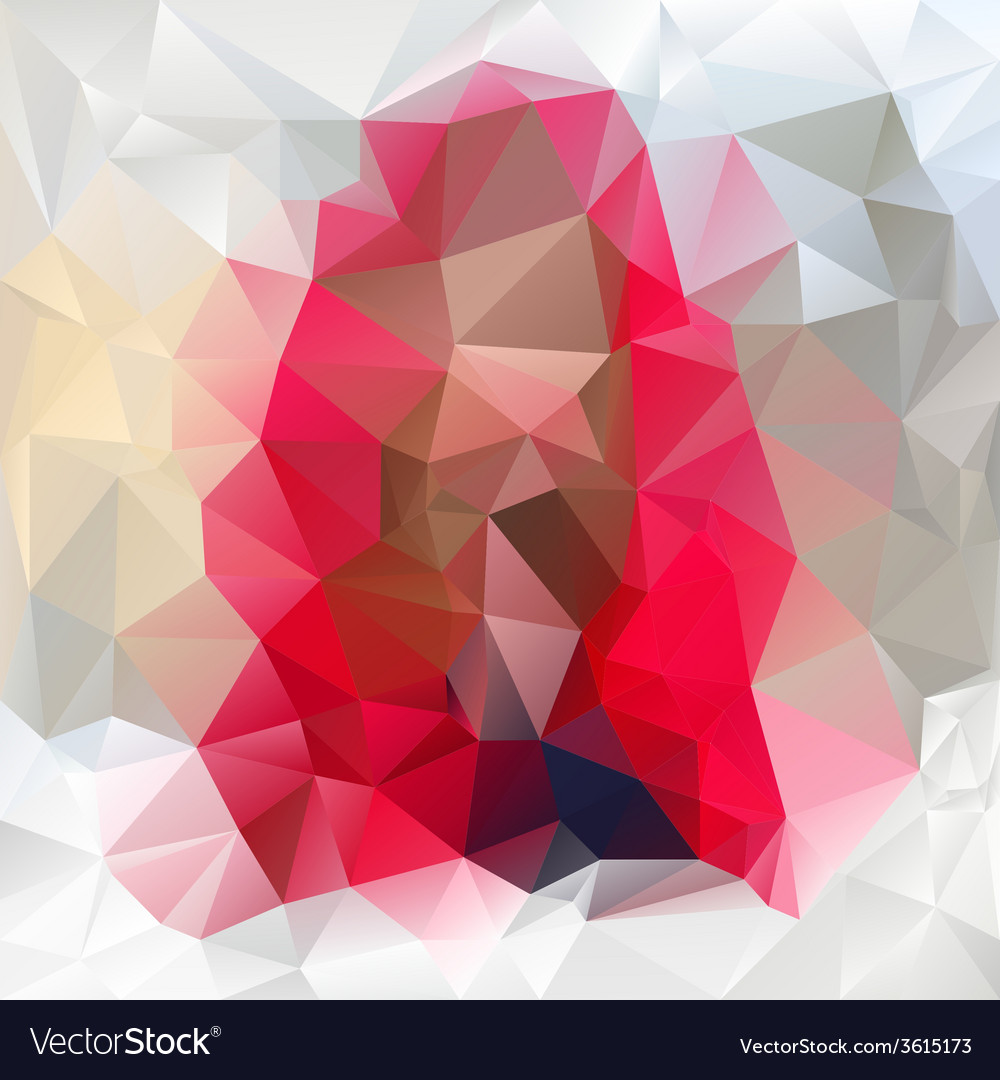 Gemstone pink polygonal triangular pattern