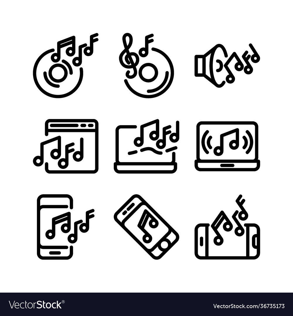 Musiksymbol oder Logo isolierte Zeichensymbol