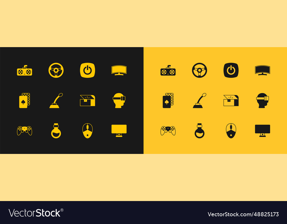 Set computer monitor bottle with magic elixir vector image Set computer monitor bottle with magic elixir