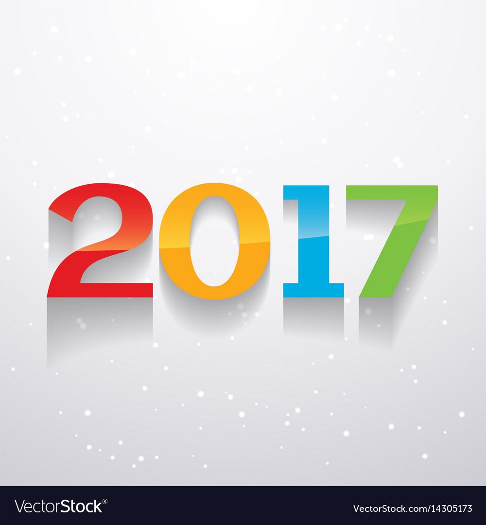 Shiny bunte 2017 Textdesign im Stil