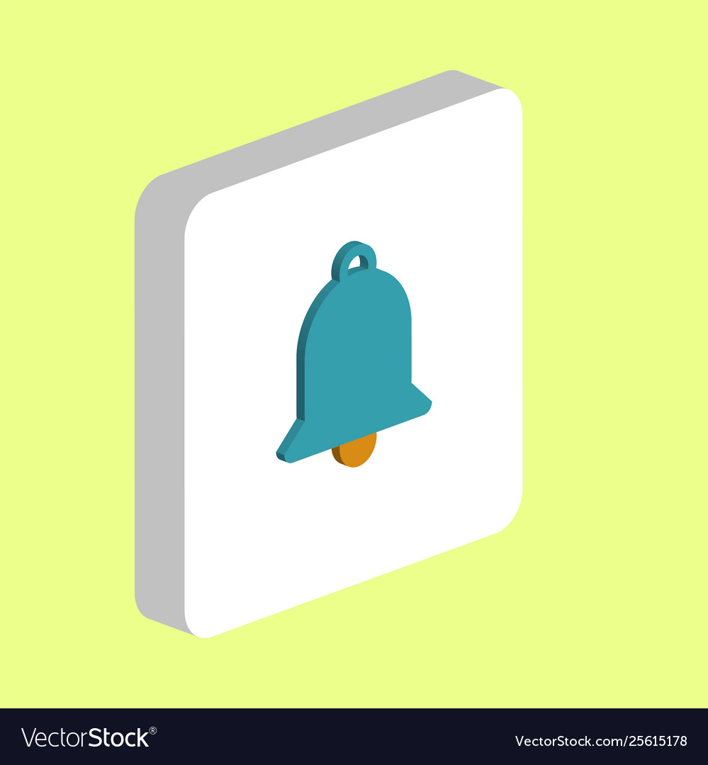 Bell computer symbol vector image Bell computer symbol
