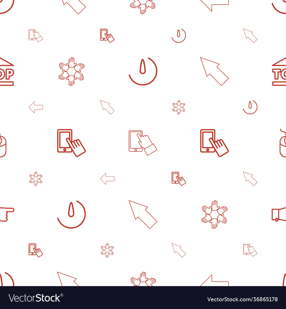 Click icons pattern seamless white background