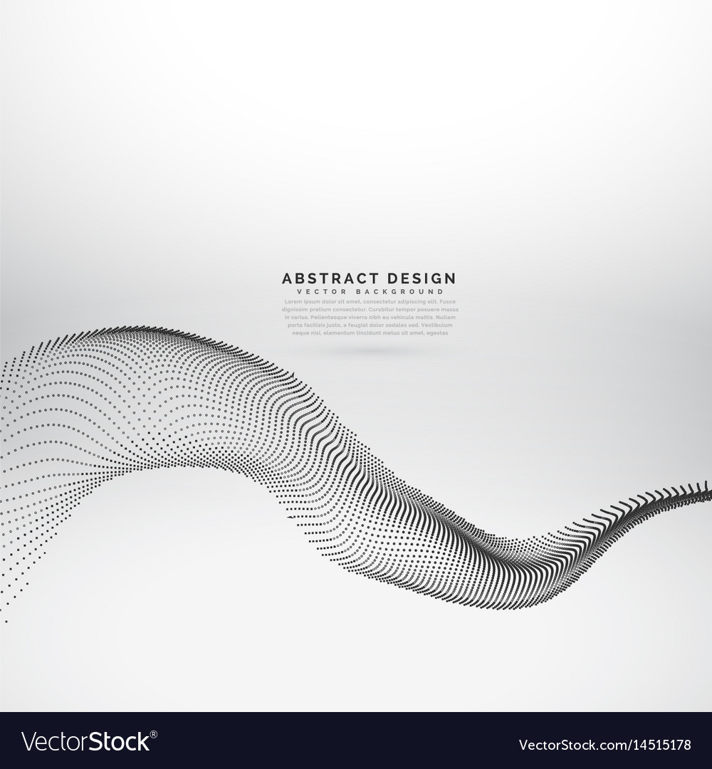 Dots particles wave flowing background