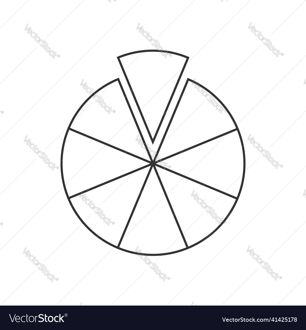 Eight Segmented Circle Outline