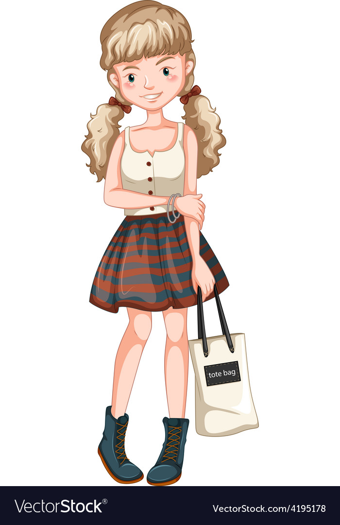 Hipster girl Royalty Free Vector Image - VectorStock