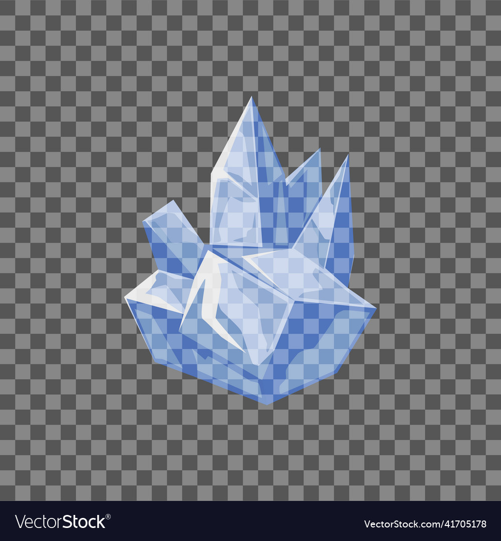 Ice block iceberg in isolated