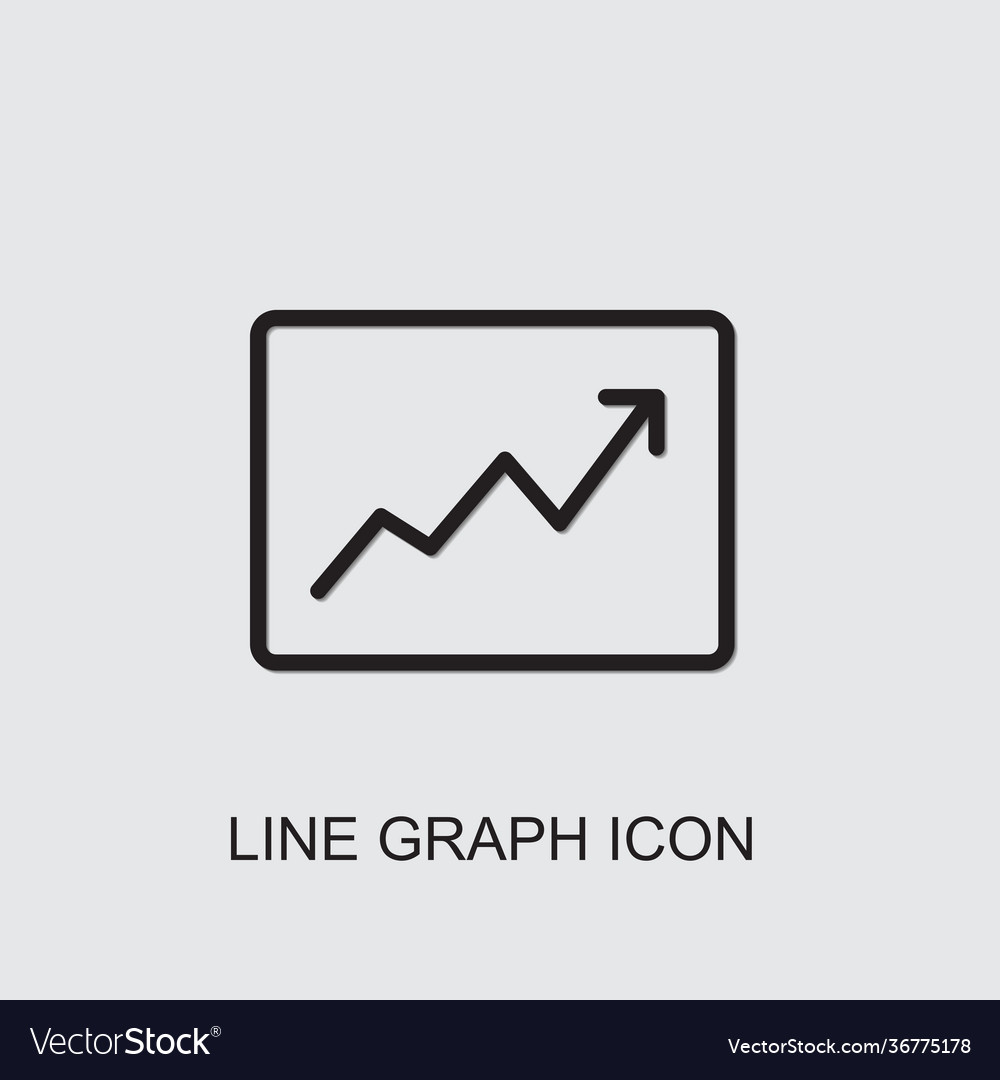 Line graph icon