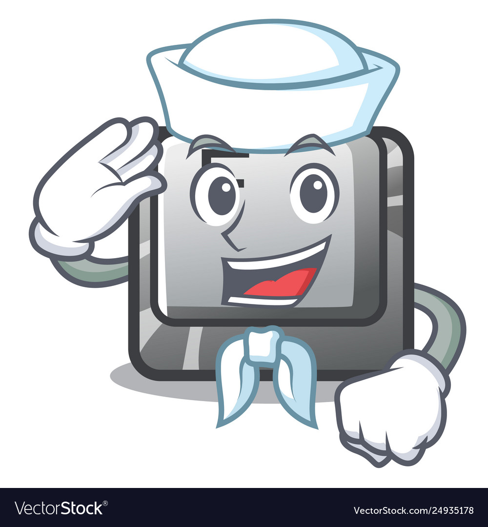 Sailor f button in character shape
