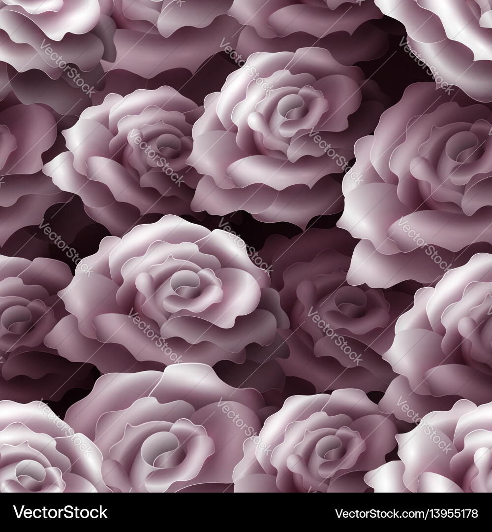Seamless pattern with roses Royalty Free Vector Image