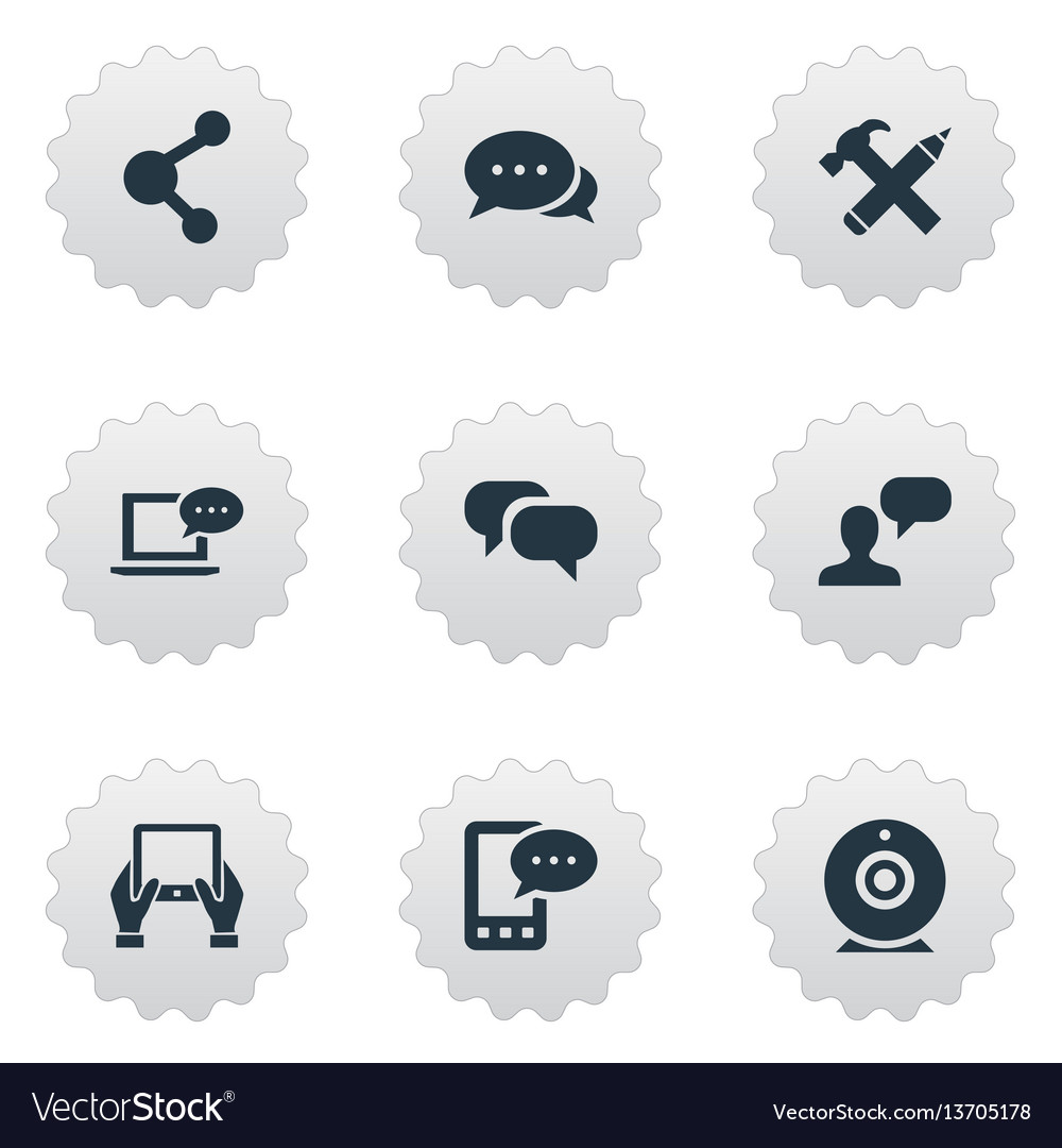 Set of simple user icons