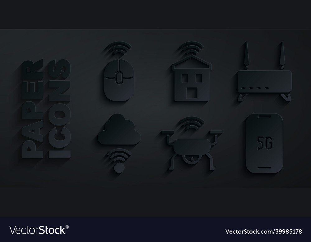 Set smart drone system router and wi-fi signal