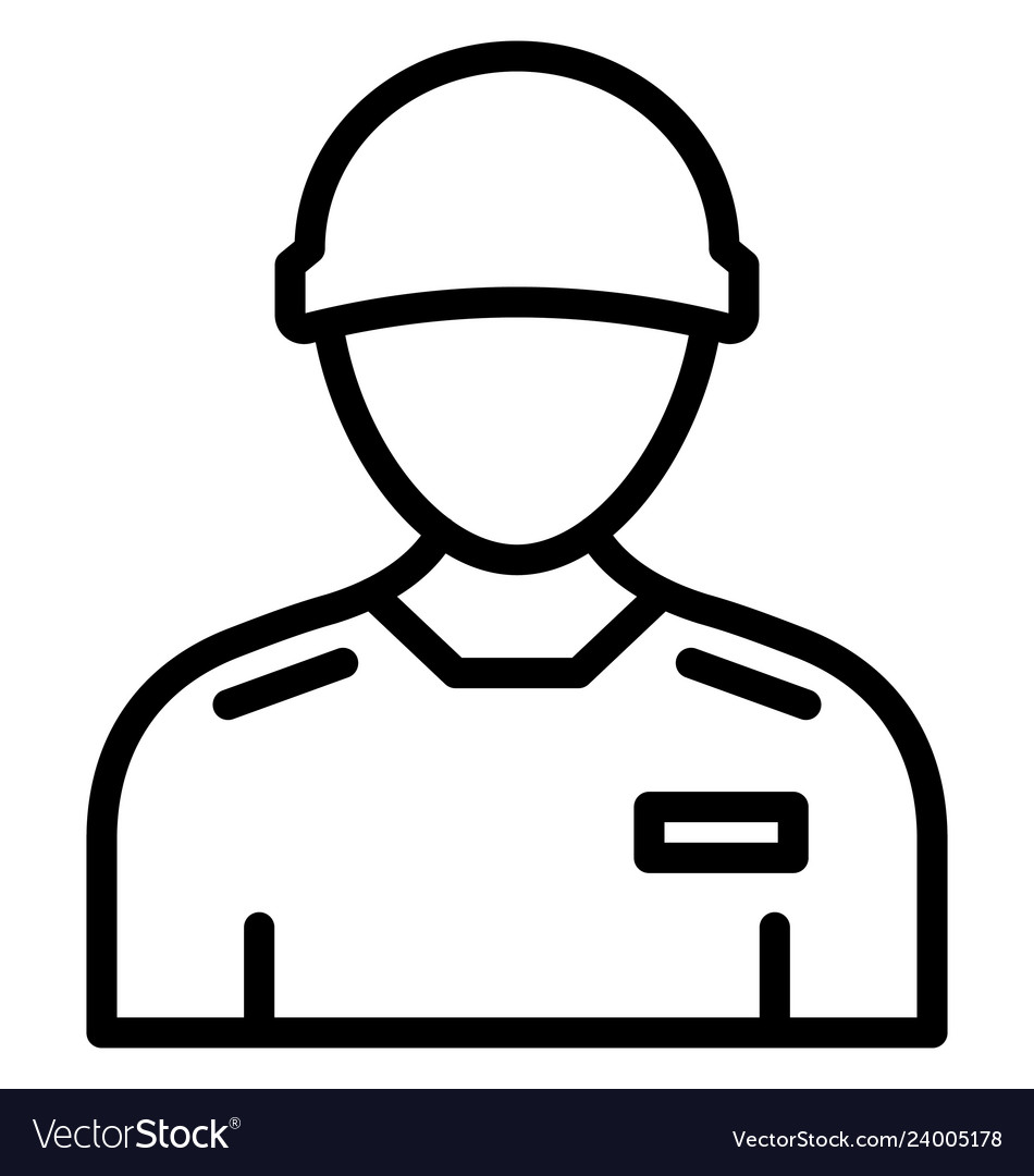 Worker icon which can easily modify or edi