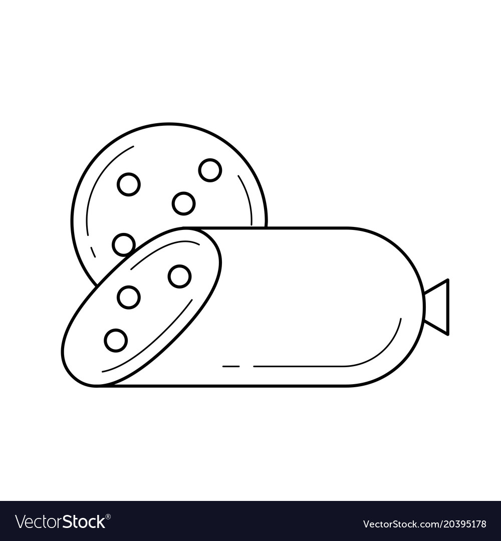 Wurst line icon