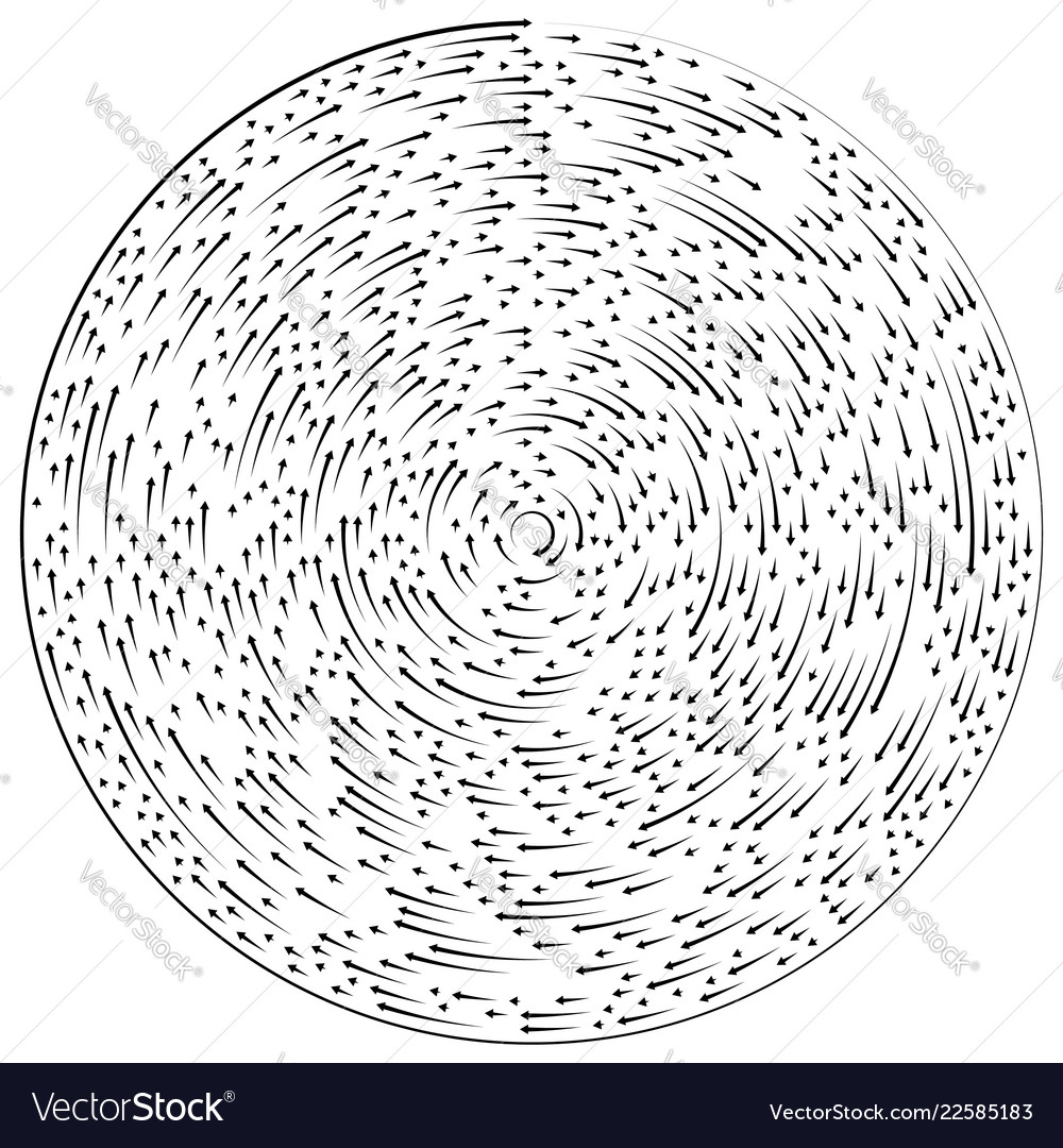 Circular concentric arrows cyclic cycle