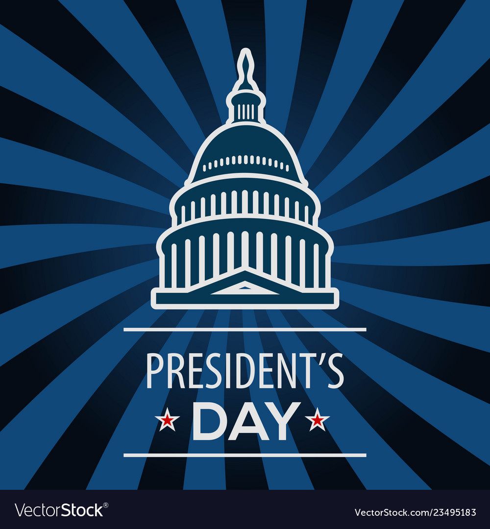 Presidents day usa greeting card