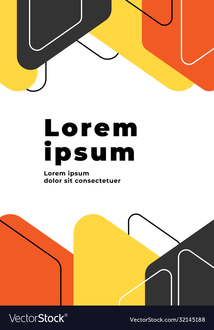 Modern geometric abstract background with copy