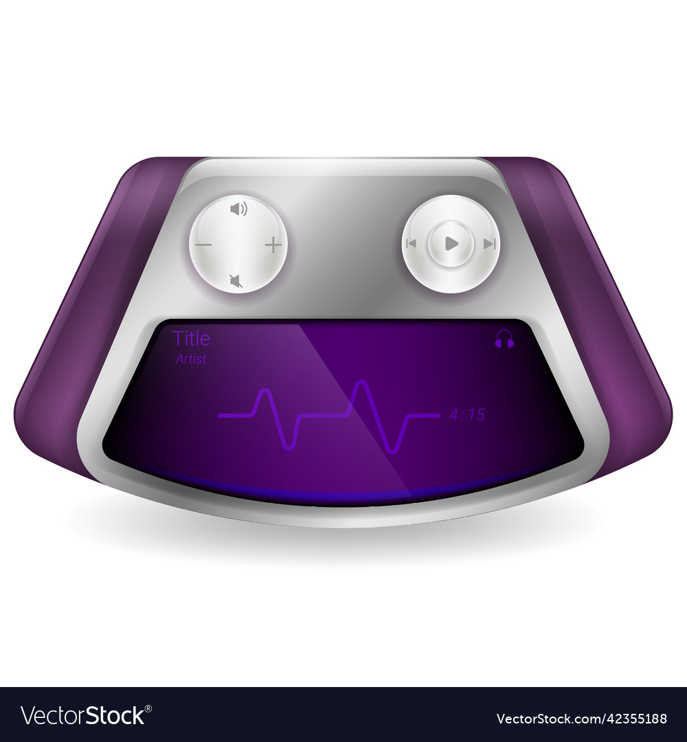Music player 3d object smartphone redesign