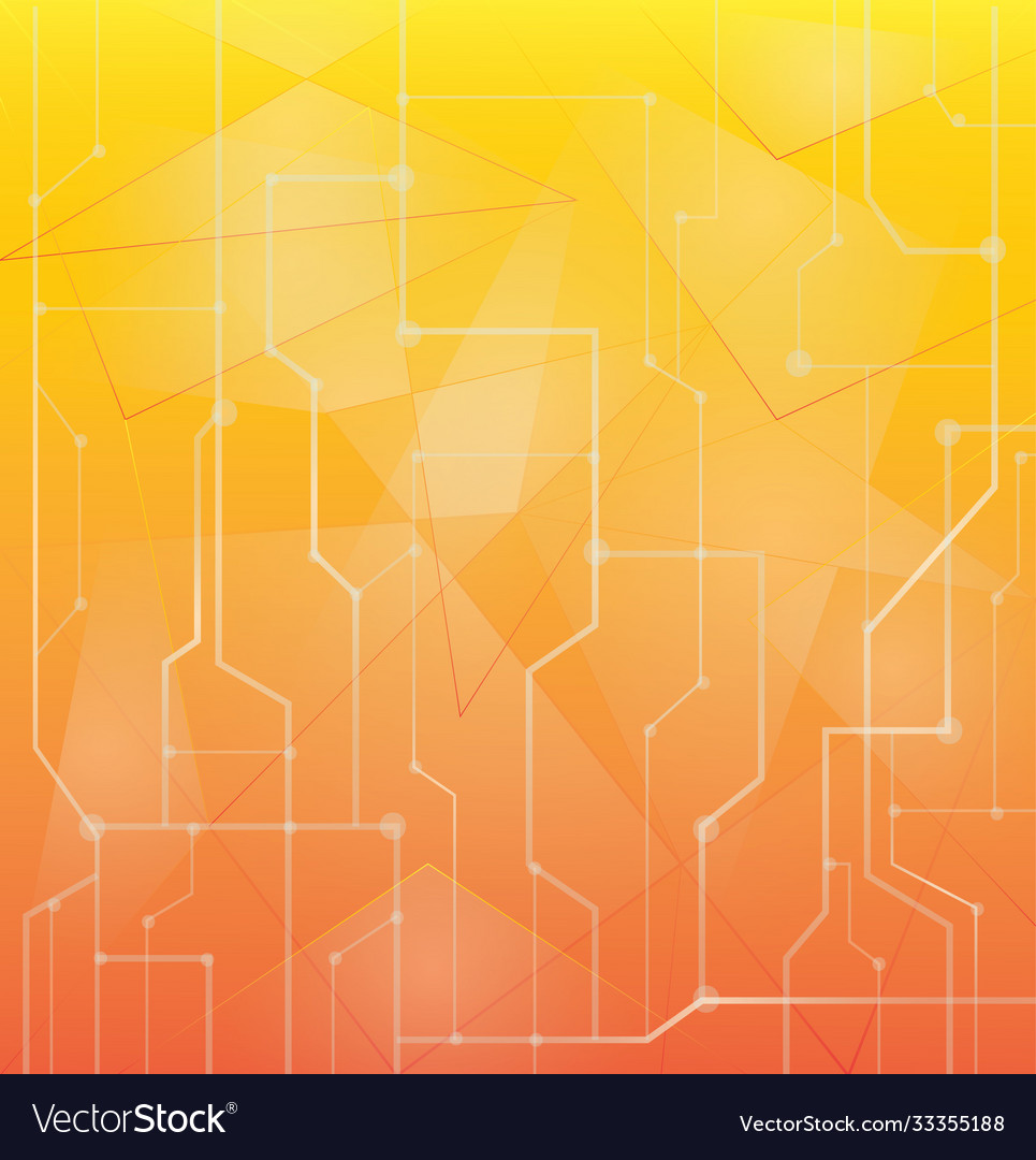 Orange abstract technology background