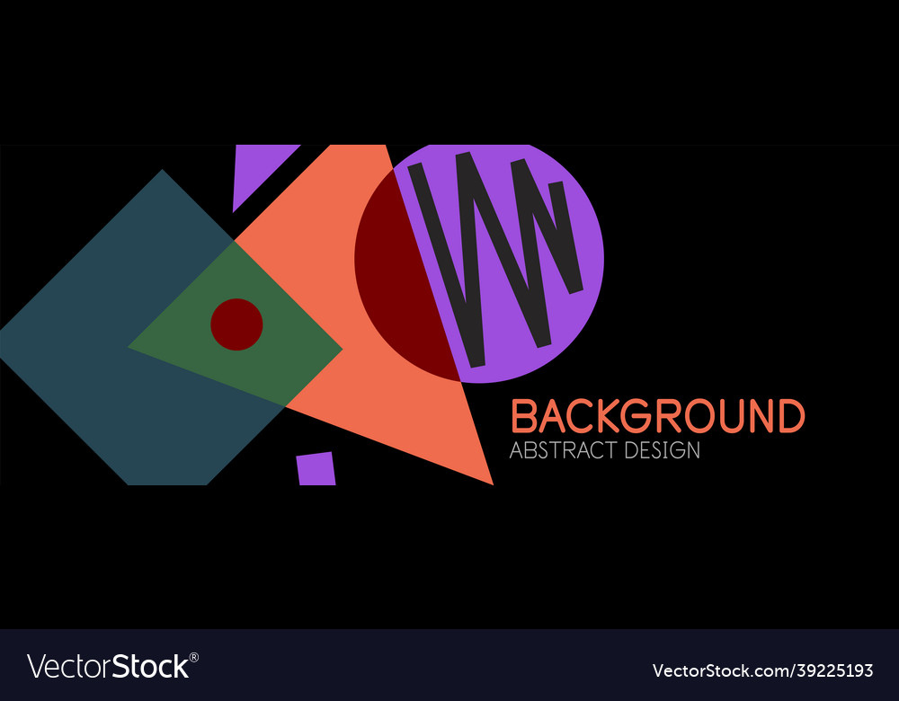Abstract background blocks lines triangles vector image Abstract background blocks lines triangles