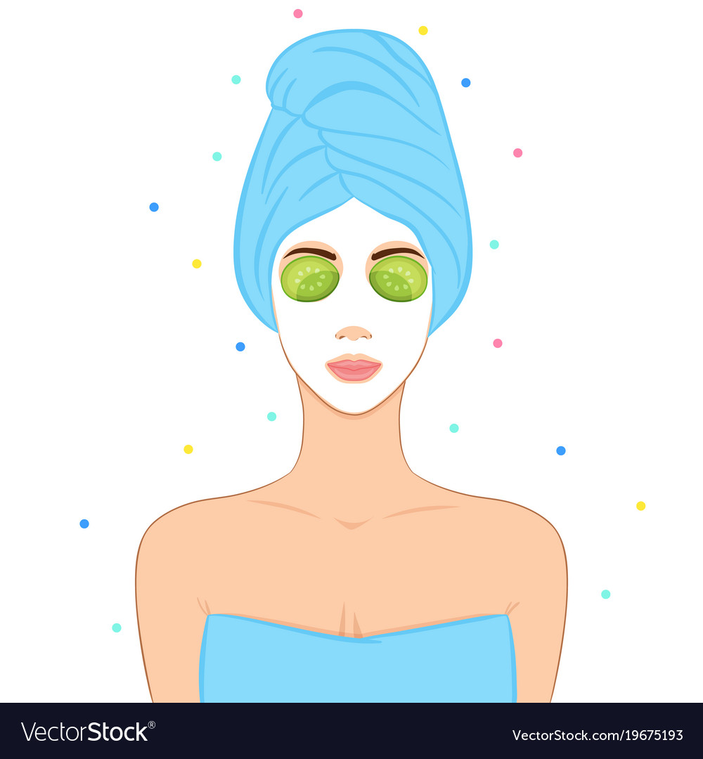 Beautiful Woman Face Mask