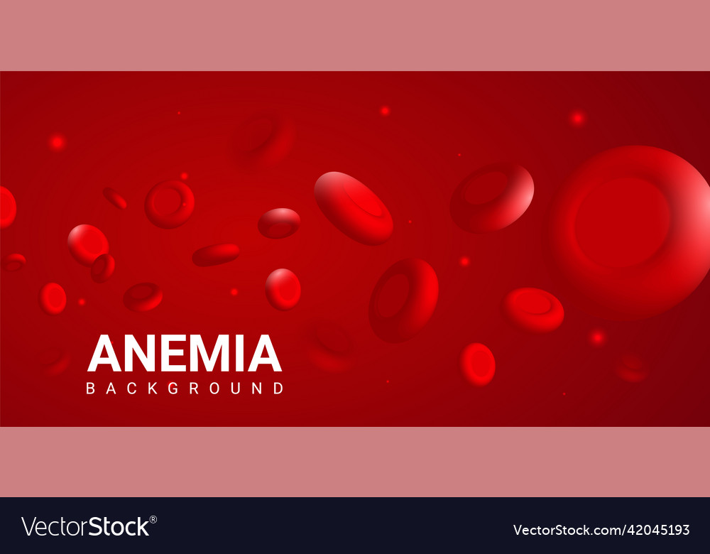 Blood anemia background cell hematology red Vector Image