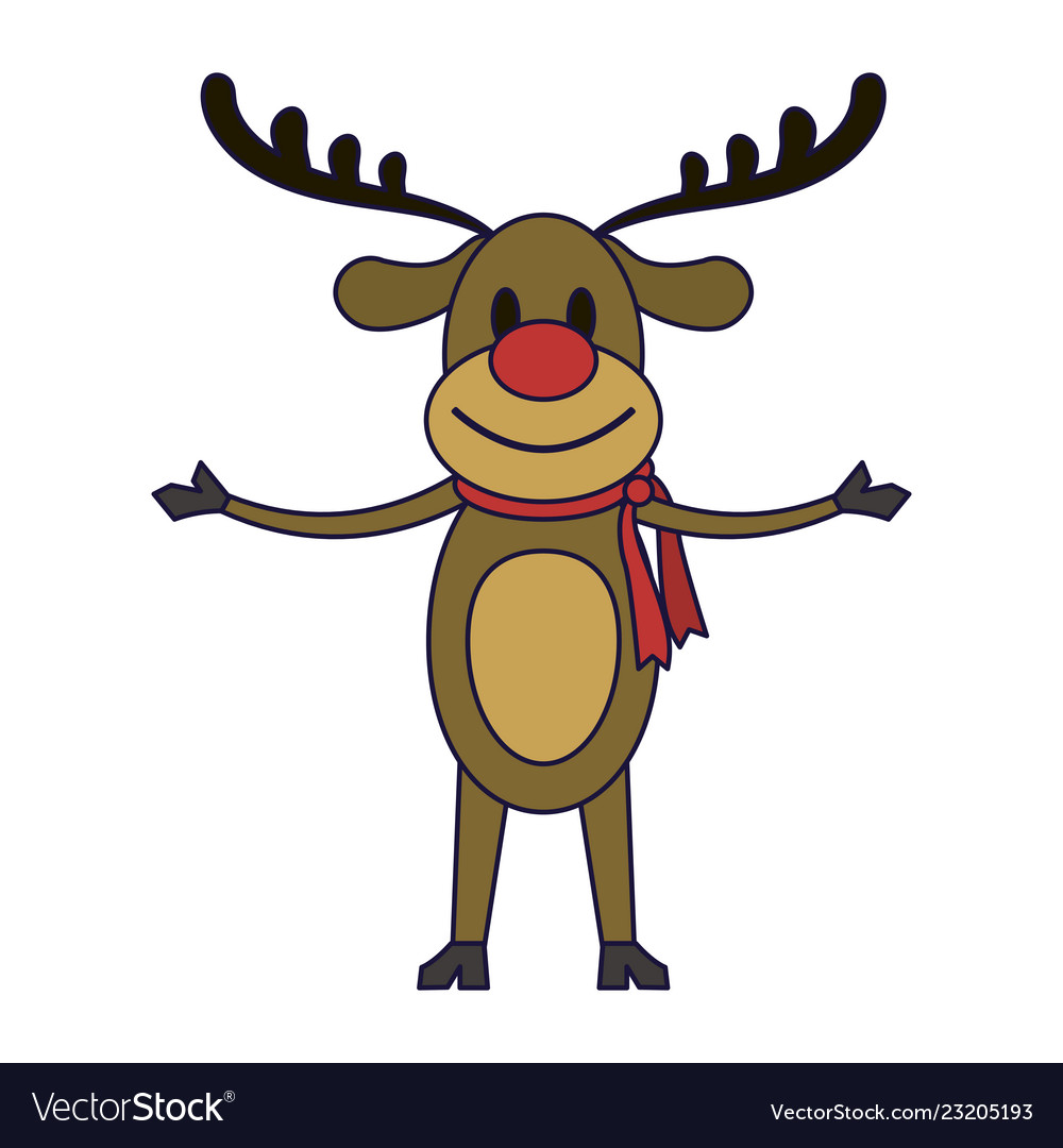 Christmas reindeer cartoon