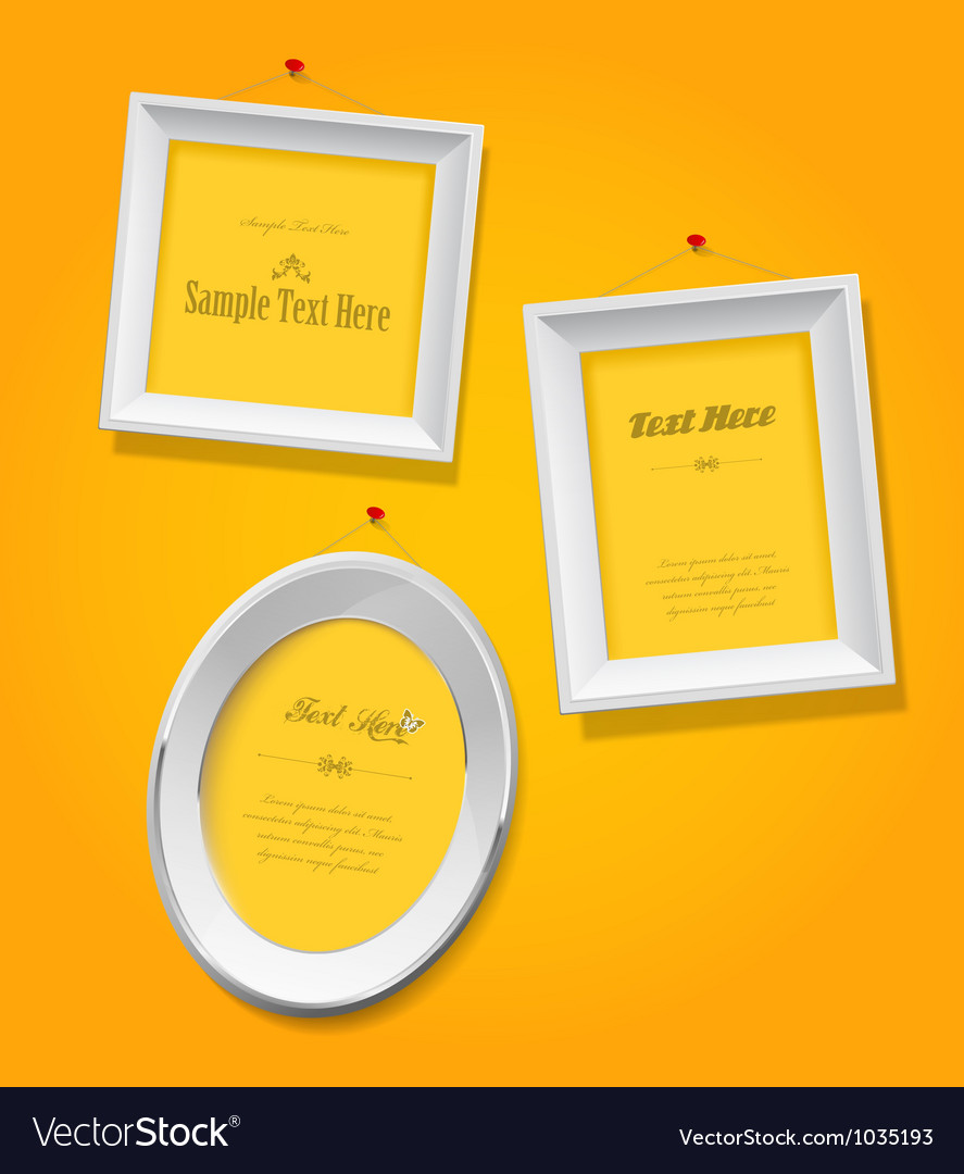 Collection of Empty Picture Frames