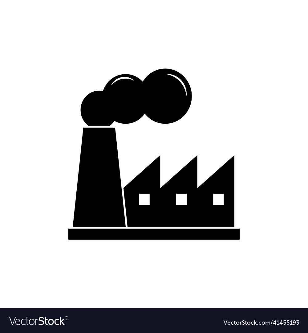 Factory icon symbol stock web Royalty Free Vector Image