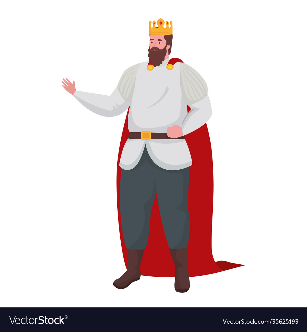 King Vector Design Images, King Character, Cartoon, Anime, Men PNG Image  For Free Download