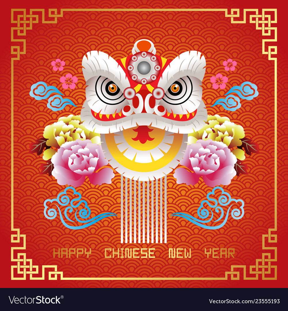 Happy chinese new year greeting card