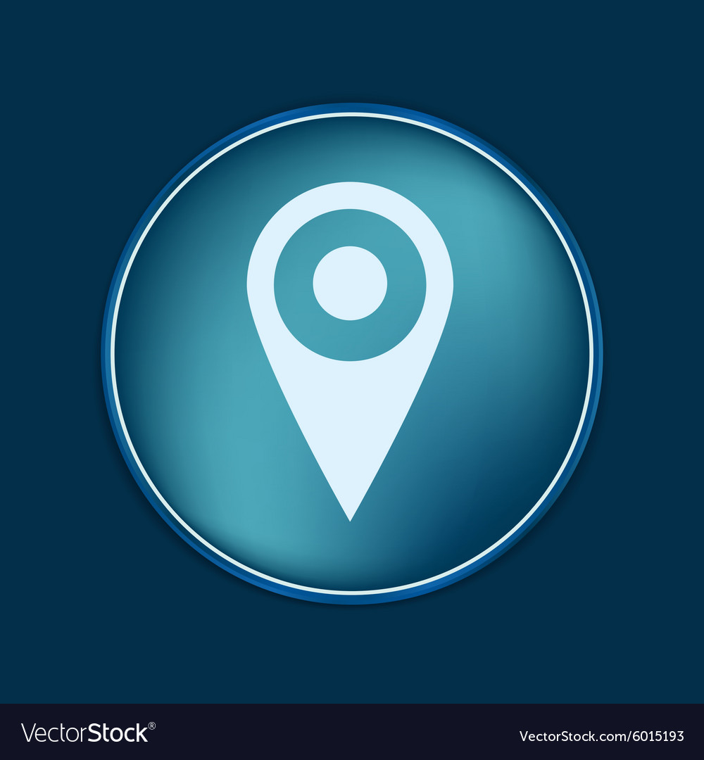 Pin location on the map Royalty Free Vector Image