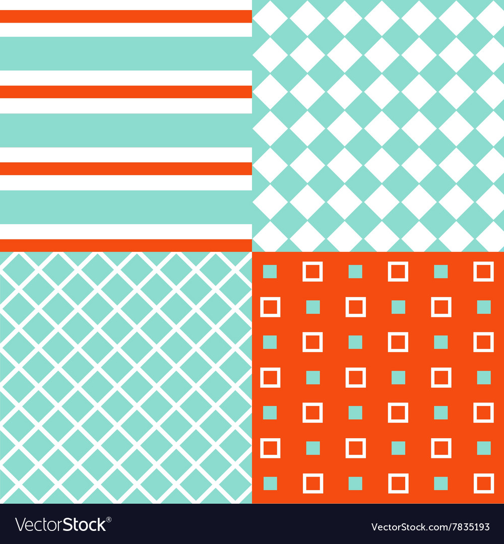 Set of seamless patterns Royalty Free Vector Image