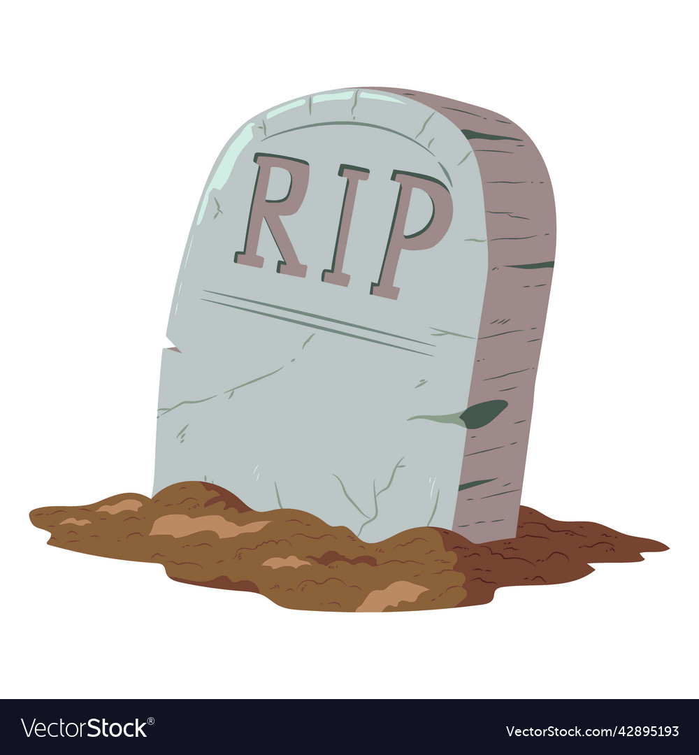 Rip Stone Vector Hd PNG Images, Stone Rip Halloween Png Vector