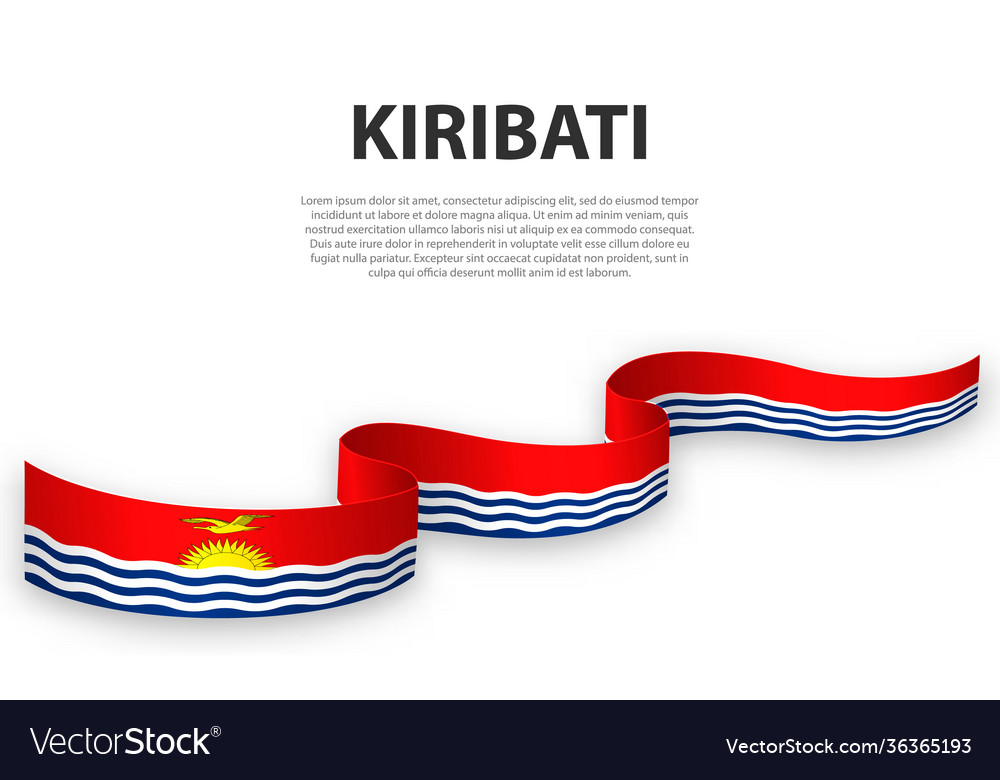 Webband oder Banner mit Flagge kiribati