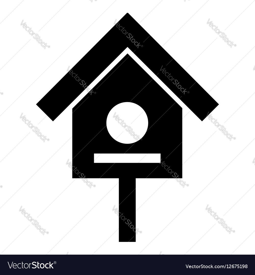 Bird house icon simple style