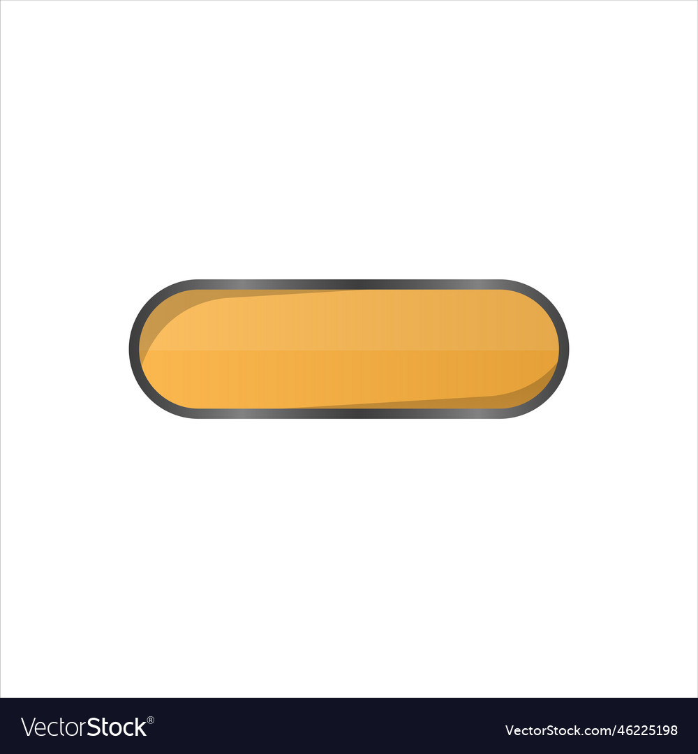 Elegant button shape vector image Elegant button shape