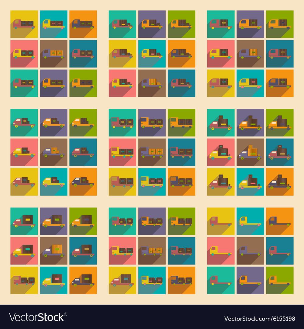 Flat with shadow concept and mobile application