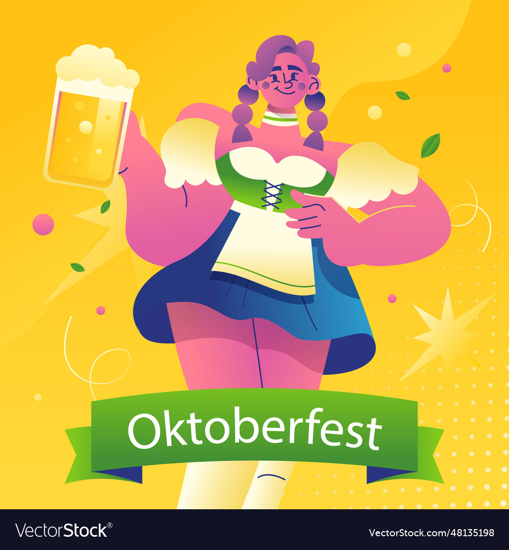 Gradient oktoberfest beer festival