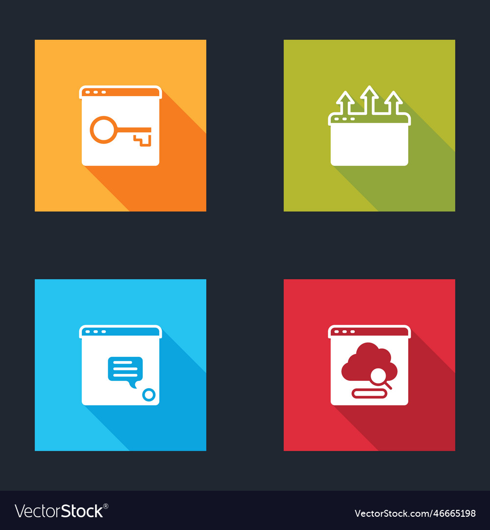 Set secure your site with https ssl browser vector image Set secure your site with https ssl browser
