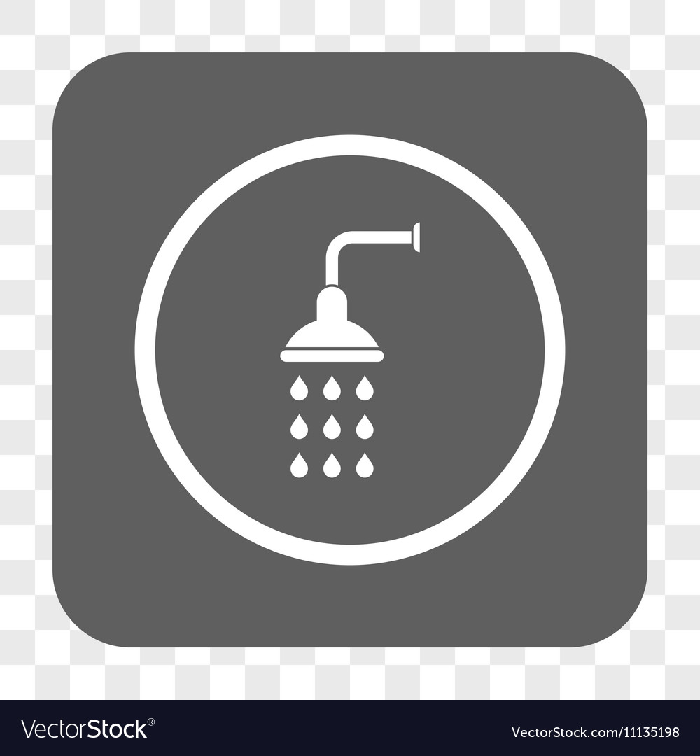 Shower rounded square button