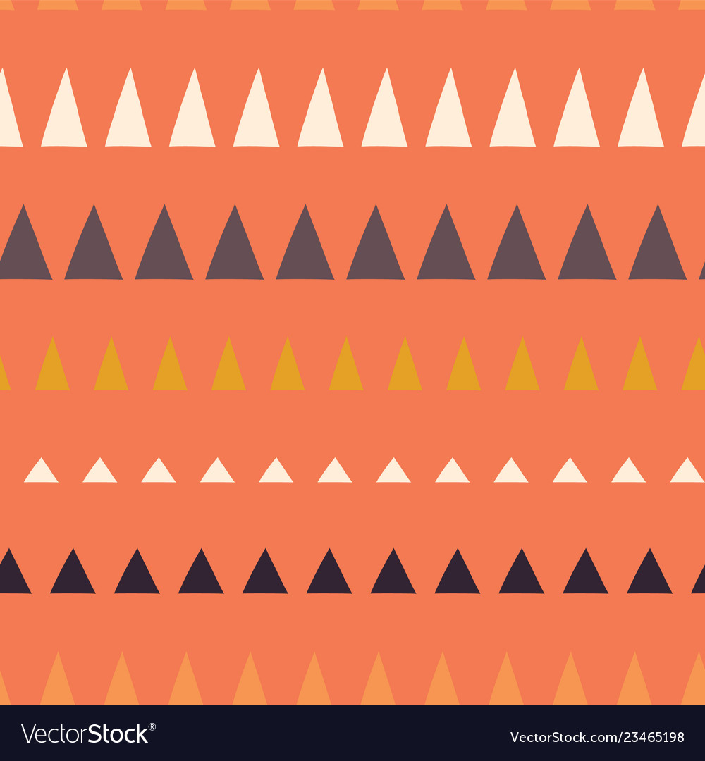 Dreiecke in einer Reihe nahtloses Muster vector image Dreiecke in einer Reihe nahtloses Muster