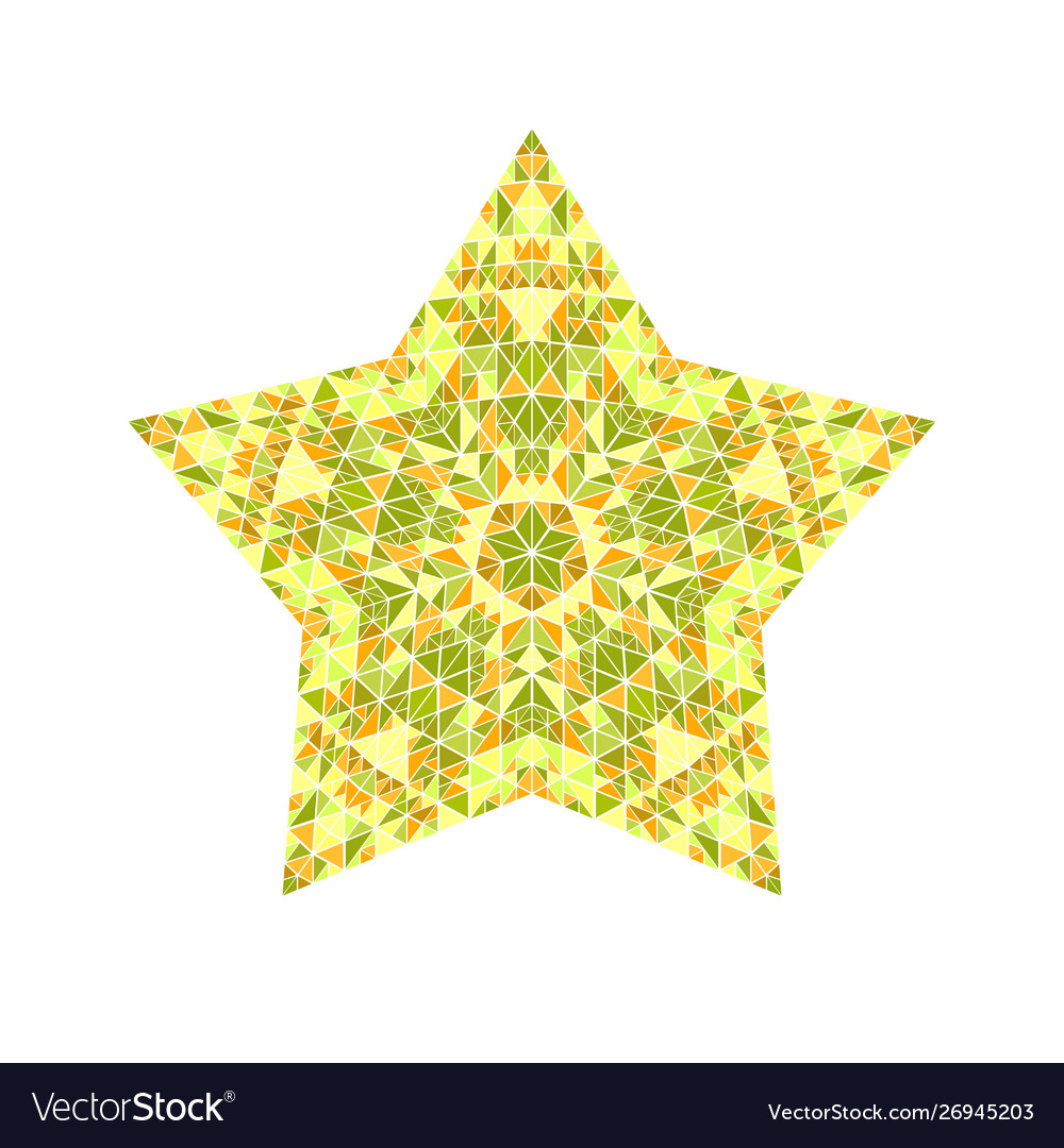 Abstract polygonal isolated colorful triangle