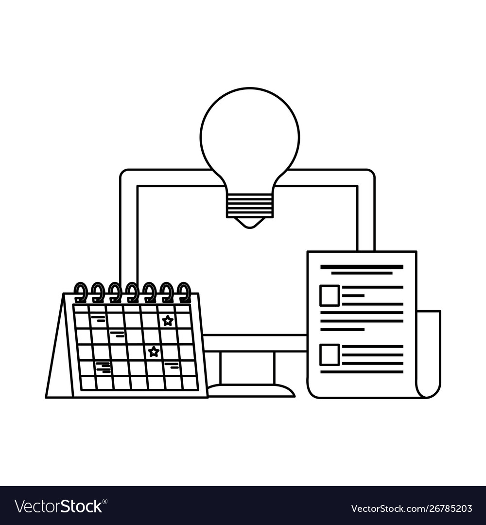 Desktop computer with calendar reminder