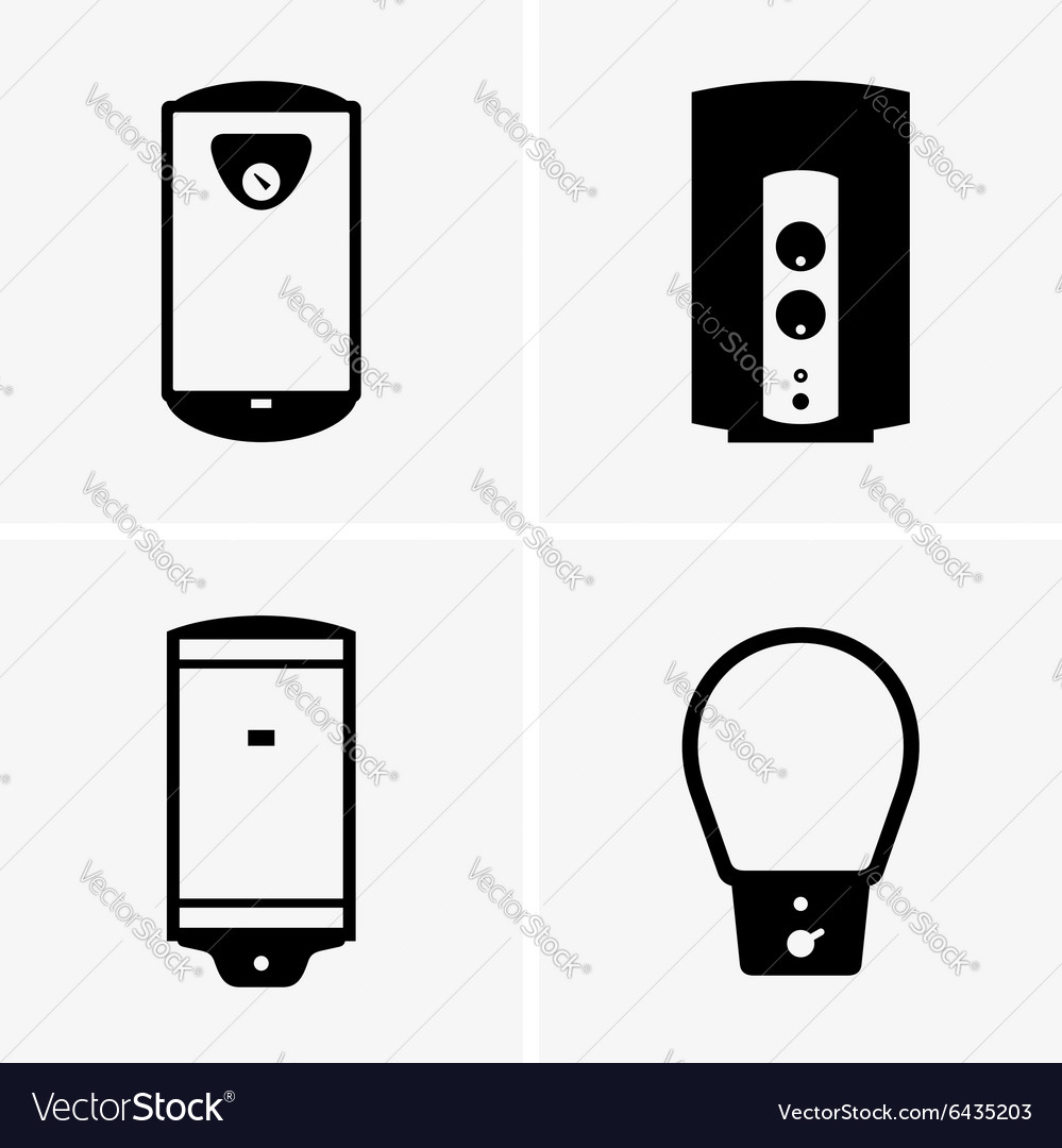 Electric Water Heaters Royalty Free Vector Image 5837