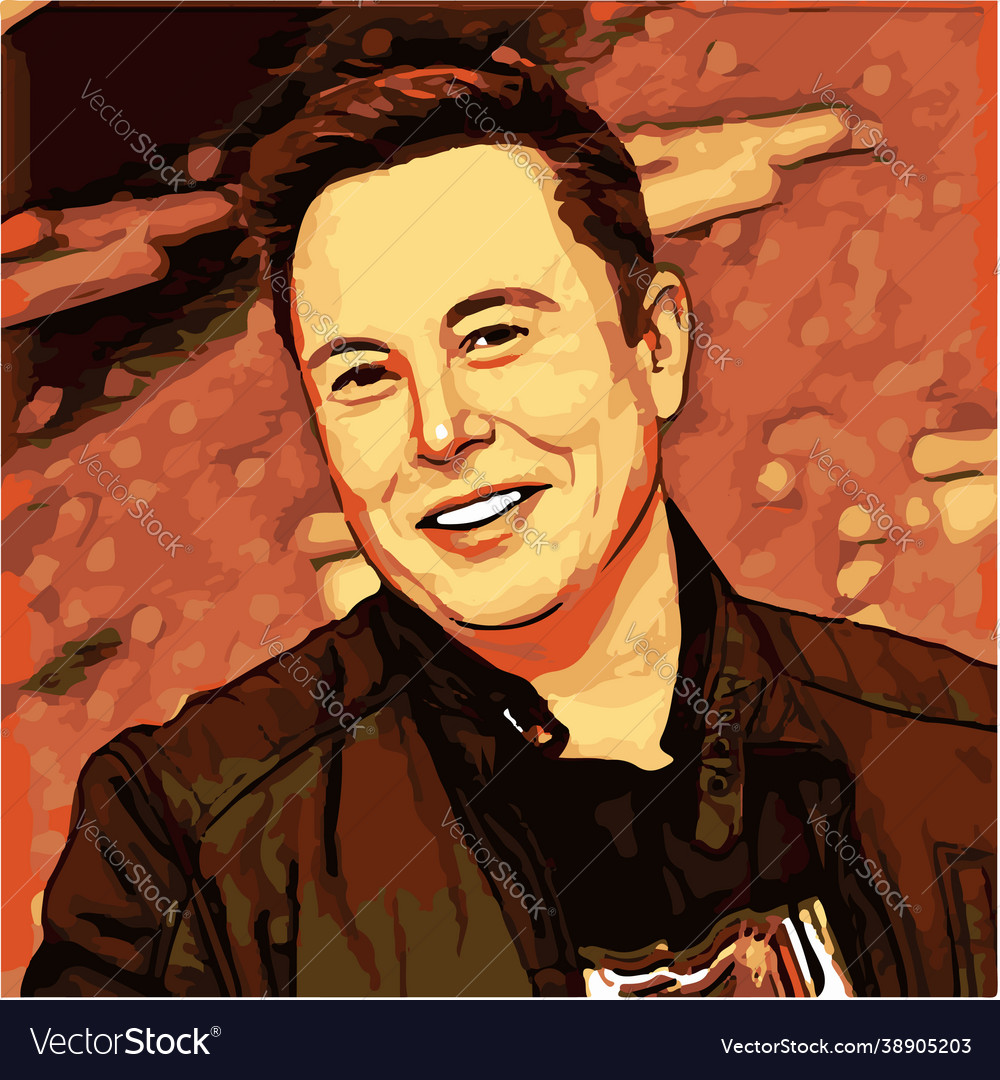 Elon musk Royalty Free Vector Image - VectorStock