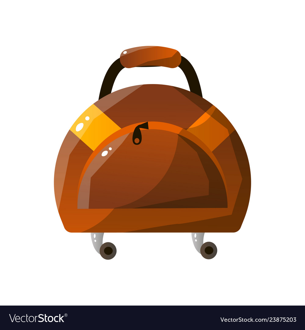 leather wheeled suitcase