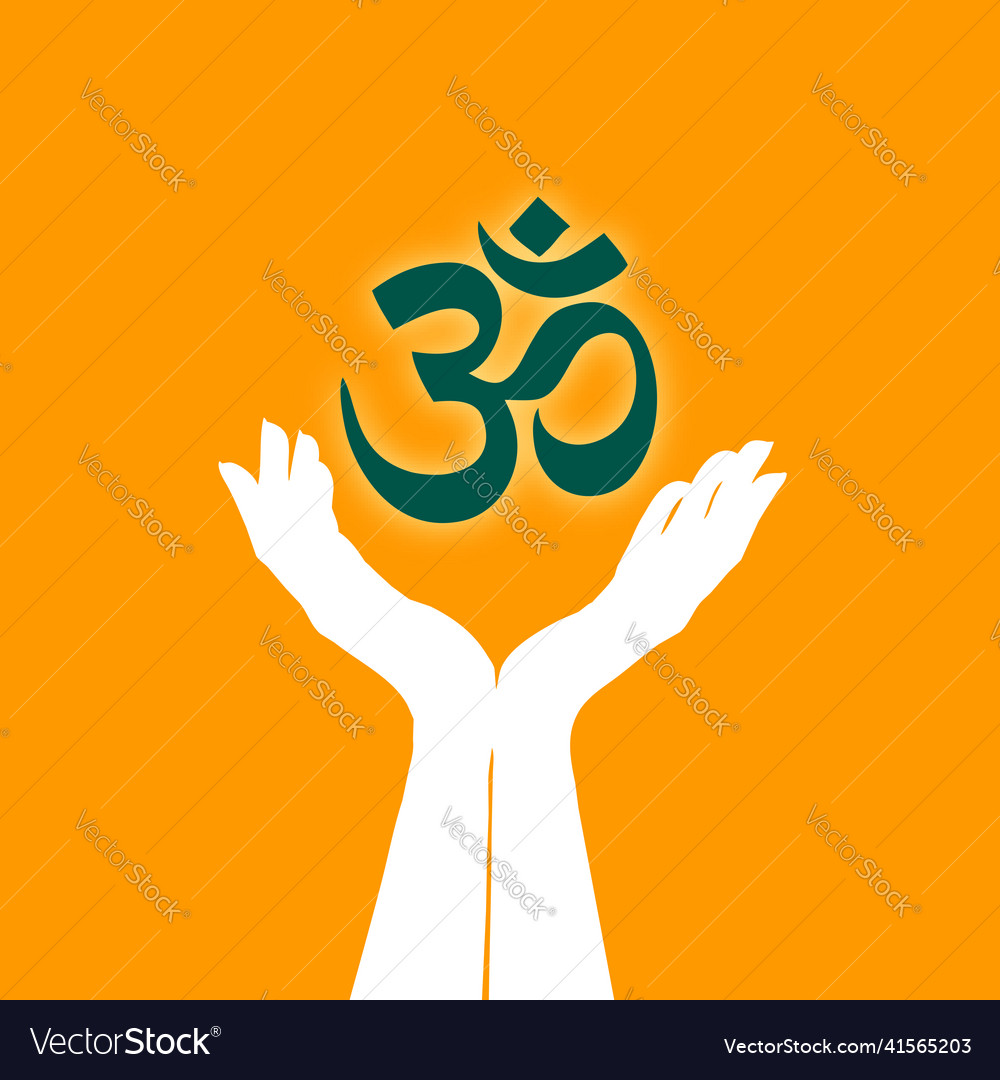 Ohm symbol hindi text on orange Royalty Free Vector Image