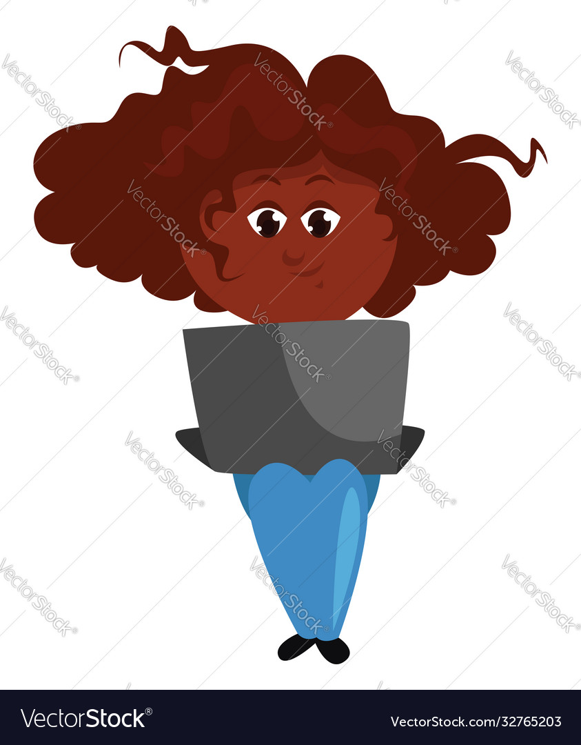 Woman at work on white background